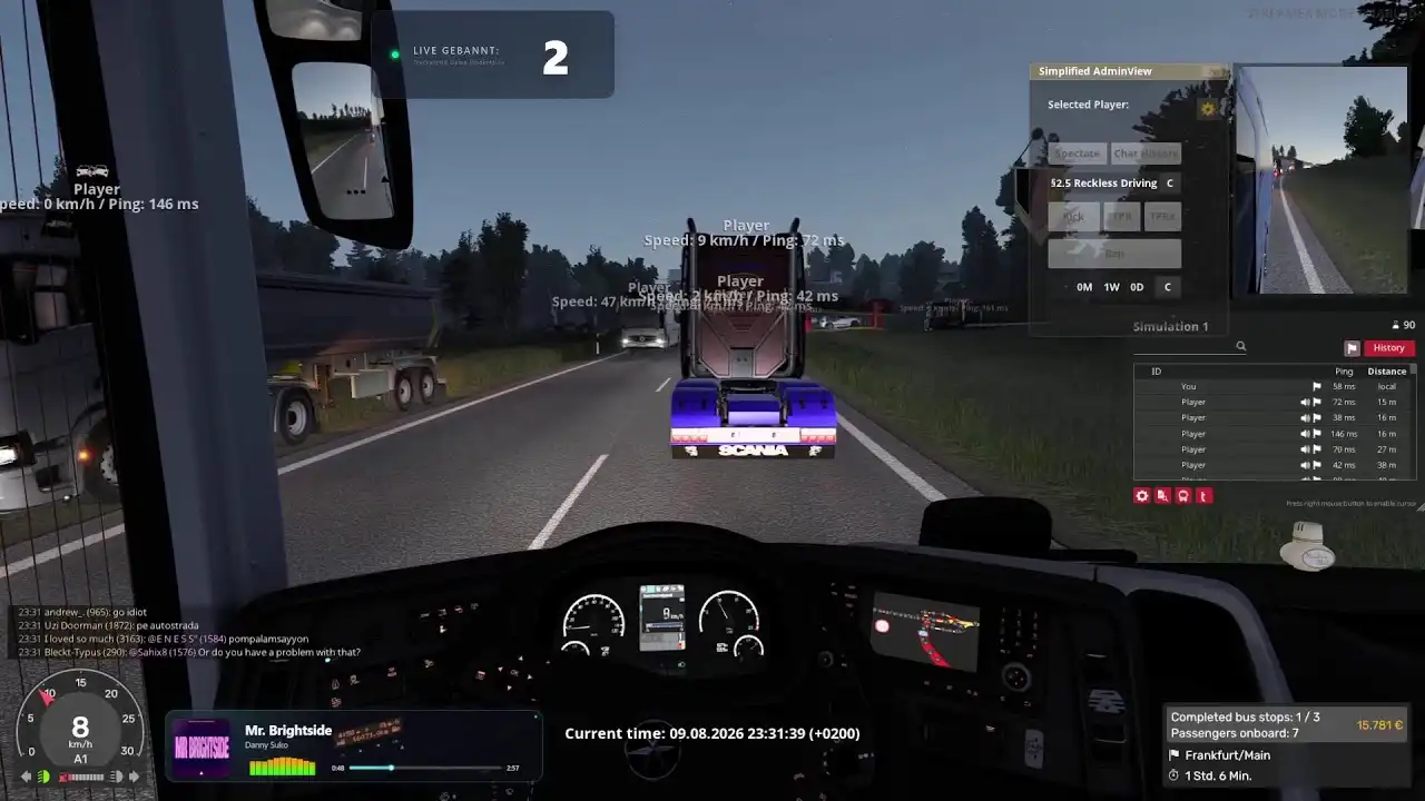 Vorschaubild: Krank, aber trotzdem da! - Game Moderation 👮 #TruckersMP Admin